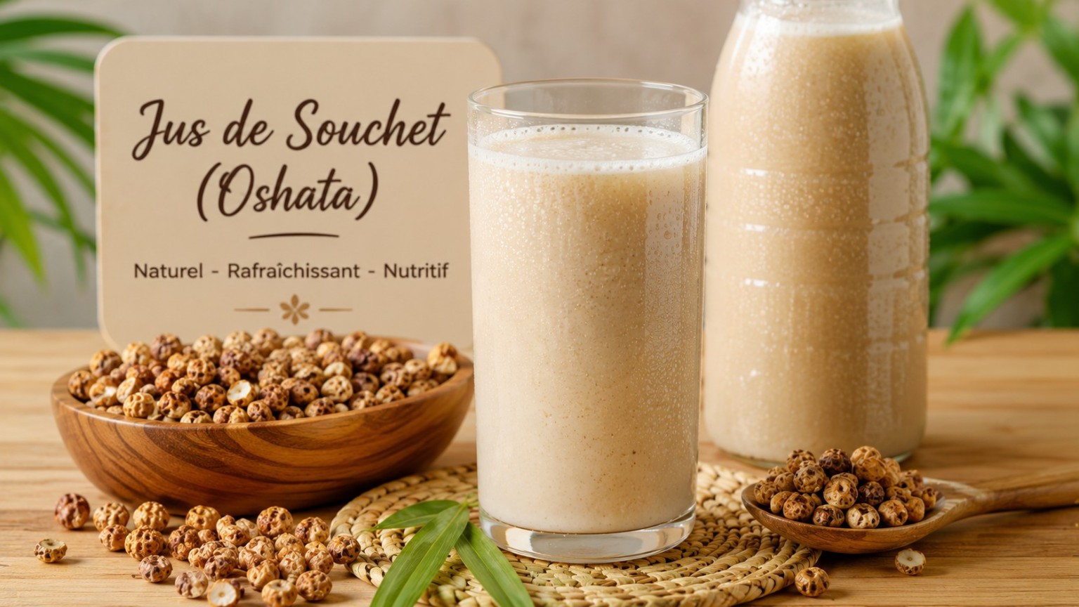 Jus de Souchet (Oshata) — Naturel & Rafraîchissant