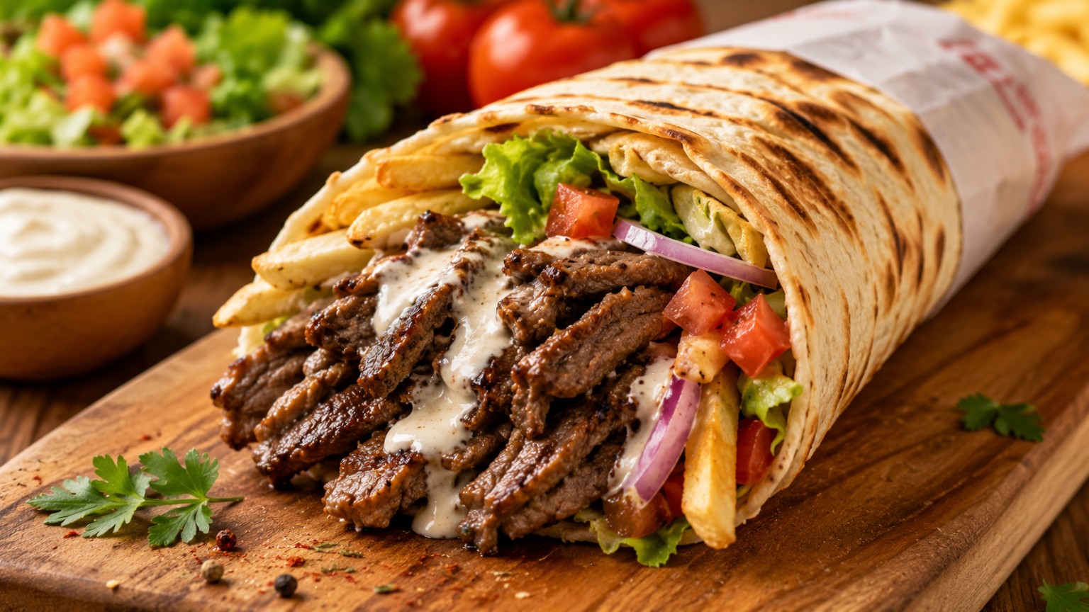 🌯 Shawarma au bœuf savoureux