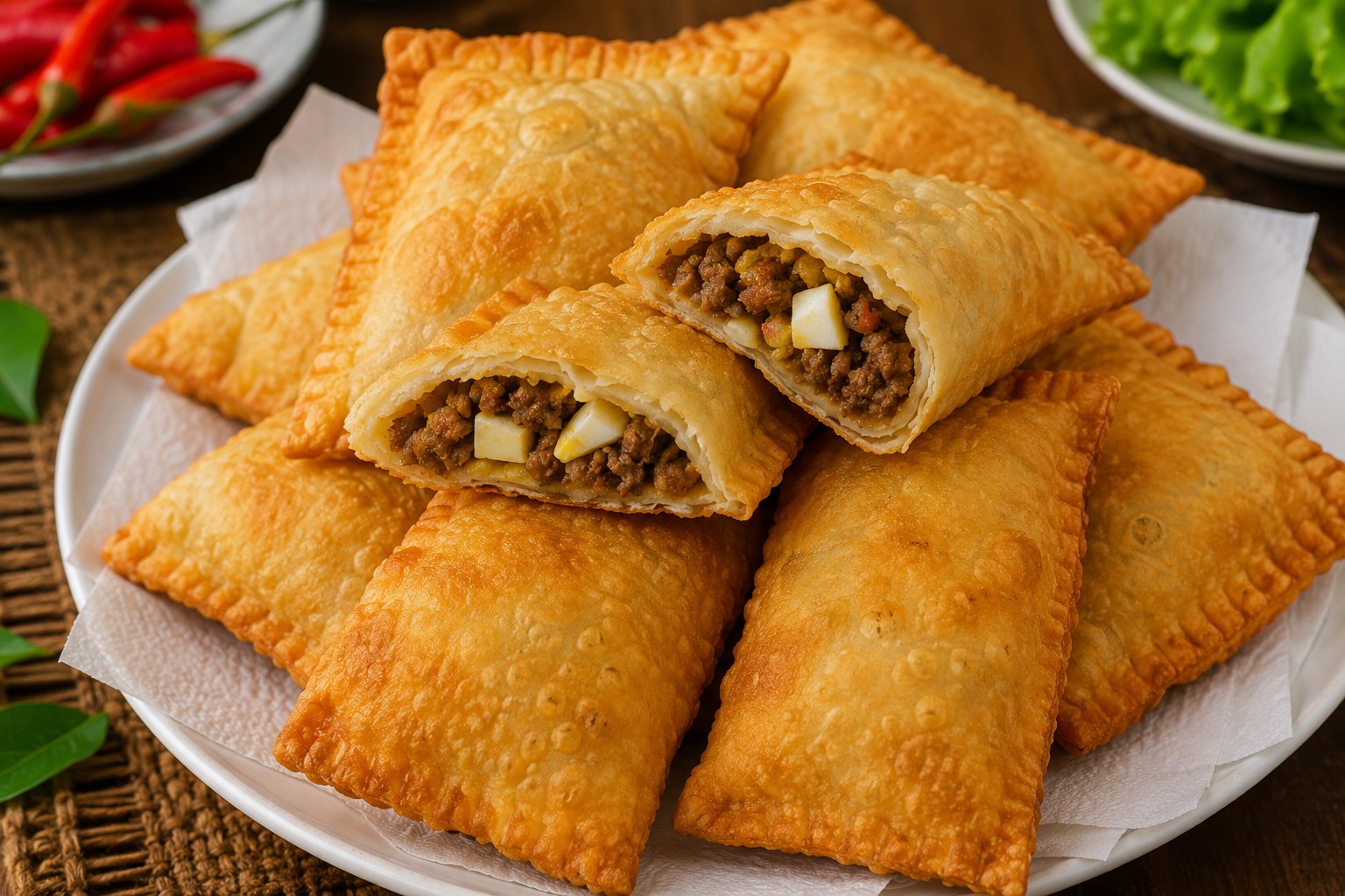 Pastel à la viande hachée et aux œufs